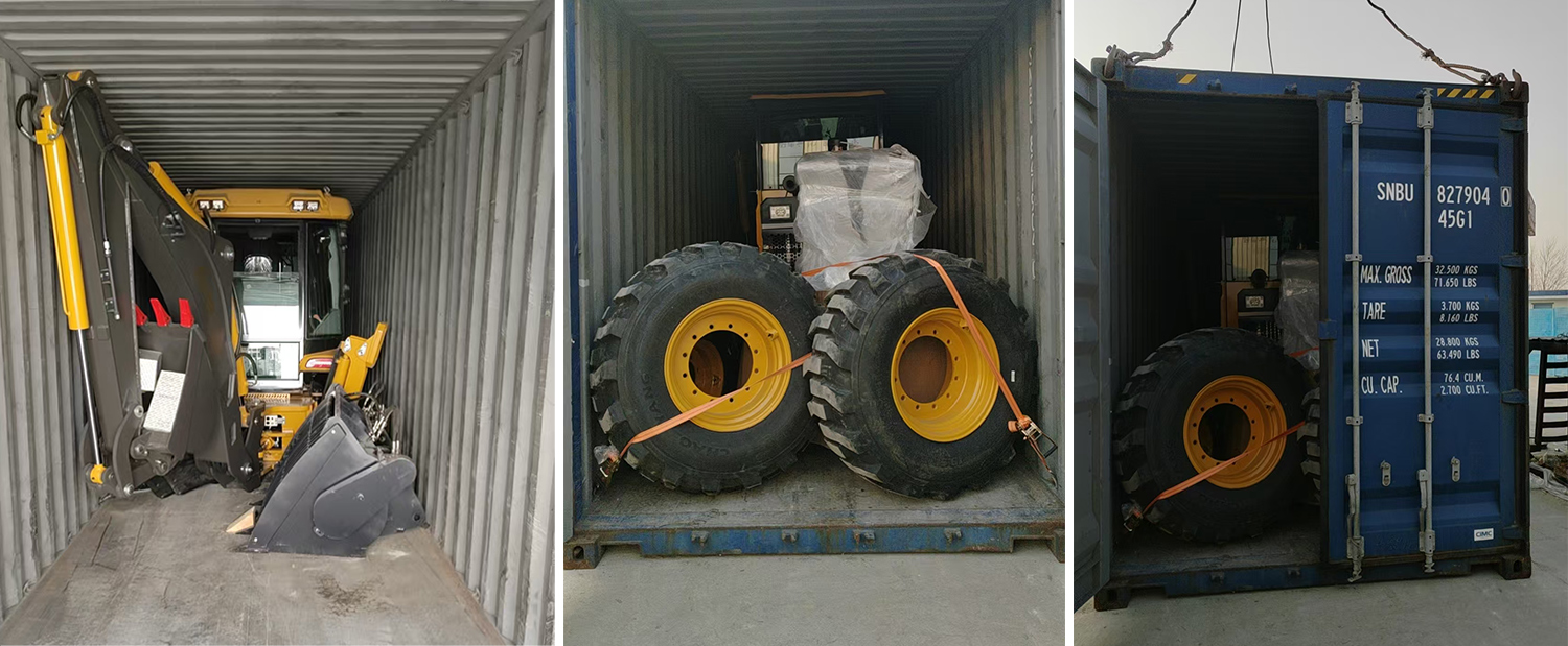 멕시코 시골 도로 유지 보수 작업에 사용되는 SAAO WZ388 백호 로더 멕시코 시골 도로 유지 보수 작업에 사용되는 SAAO WZ388 백호 로더